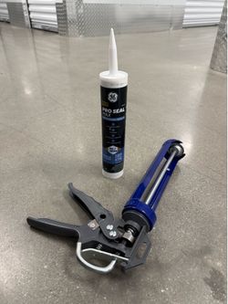 Window and Door Seal with Caulk Gun