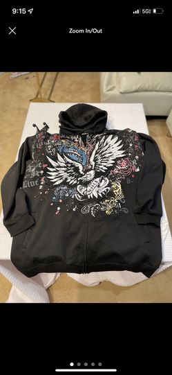 avirex skull zip up