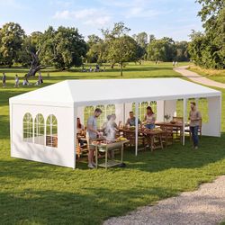 10'x30' White Canopy Tent 5