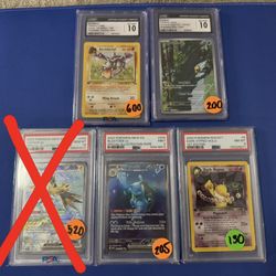 PSA GRADED POKEMON CARD LOT
