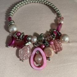 Whimsical Pretty in Pink Necklace