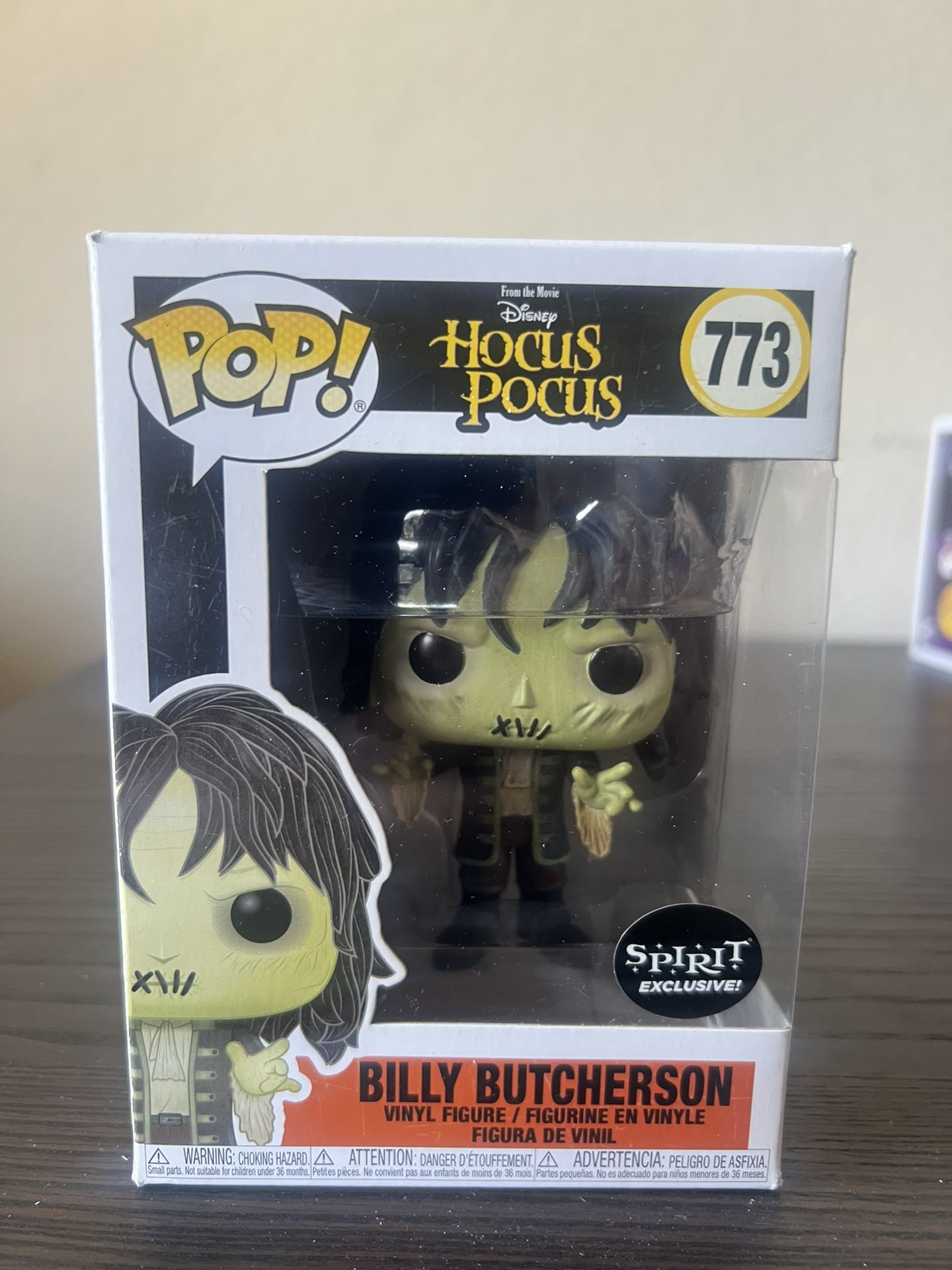 VAULTED EXCLUSIVE Billy Butcherson Hocus Pocus Funko Pop #773 Disney Horror Film