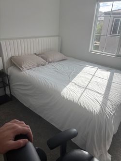 Queen bed frame & mattress - Free