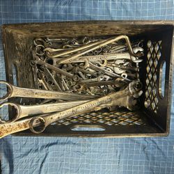 Large Lot Of Wrenches