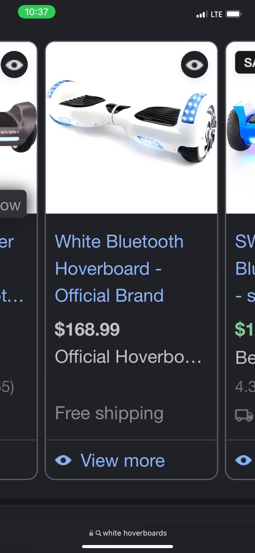 White Hoverboard