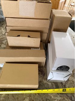 Shipping or gift boxes - various small sizes ~ 4 dozen