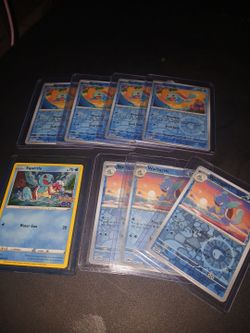 Pokémon reverse Holo Squirtle Wartortle and promo card Squirtle $25 for all