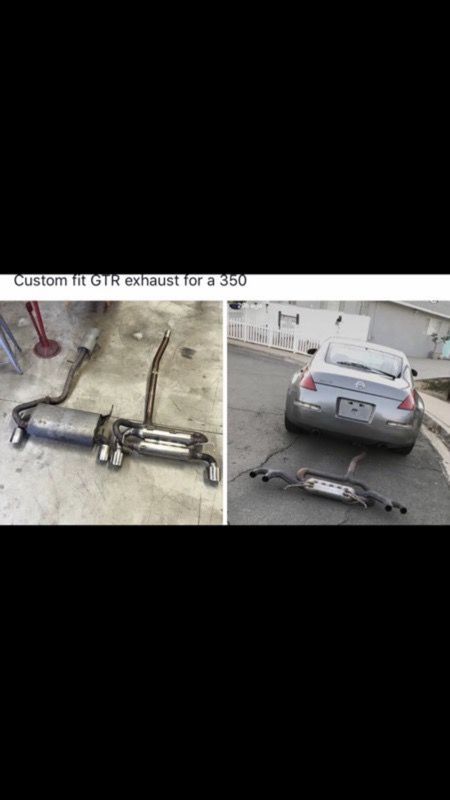 350z custom GTR exhaust