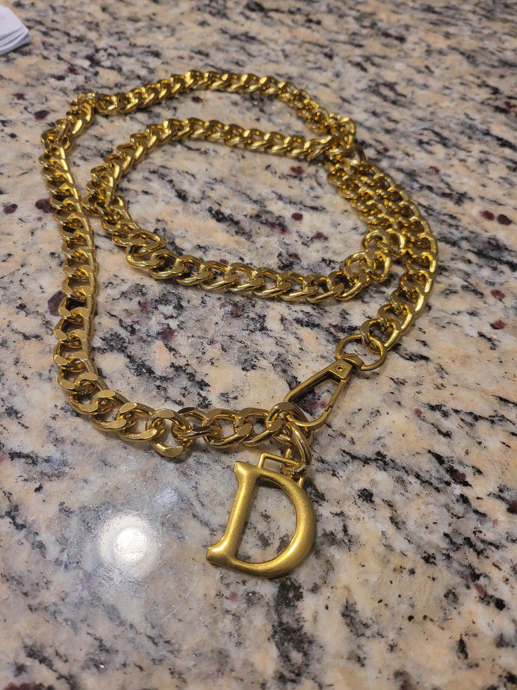 Gold Chain D Waist Necklace Bracelet Multipurpose 
