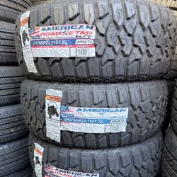 275/50/22 American Road Star  New Tires Set Of 4 Installed And Balanced Set De 4 Llantas Nuevas Instaladas Y Balanceadas