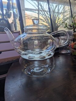 Teavana Glass Teapot and Warmer