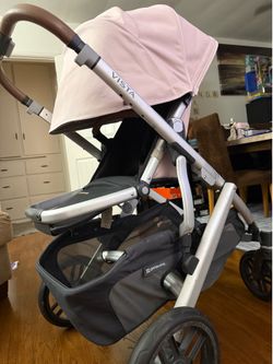Uppababy vista v2 stroller pink with bassinet