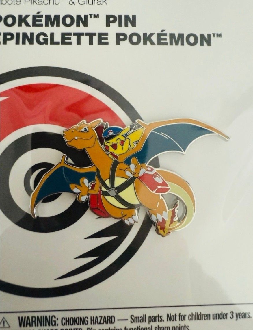 Pokemon Center Exclusive 2025 Special Delivery Pikachu & Charizard Pin