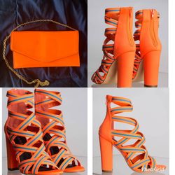 Akira heels and purse set