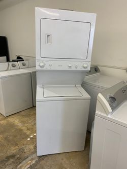 Used GE Washer And Gas Dryer Stackable 27in Wide