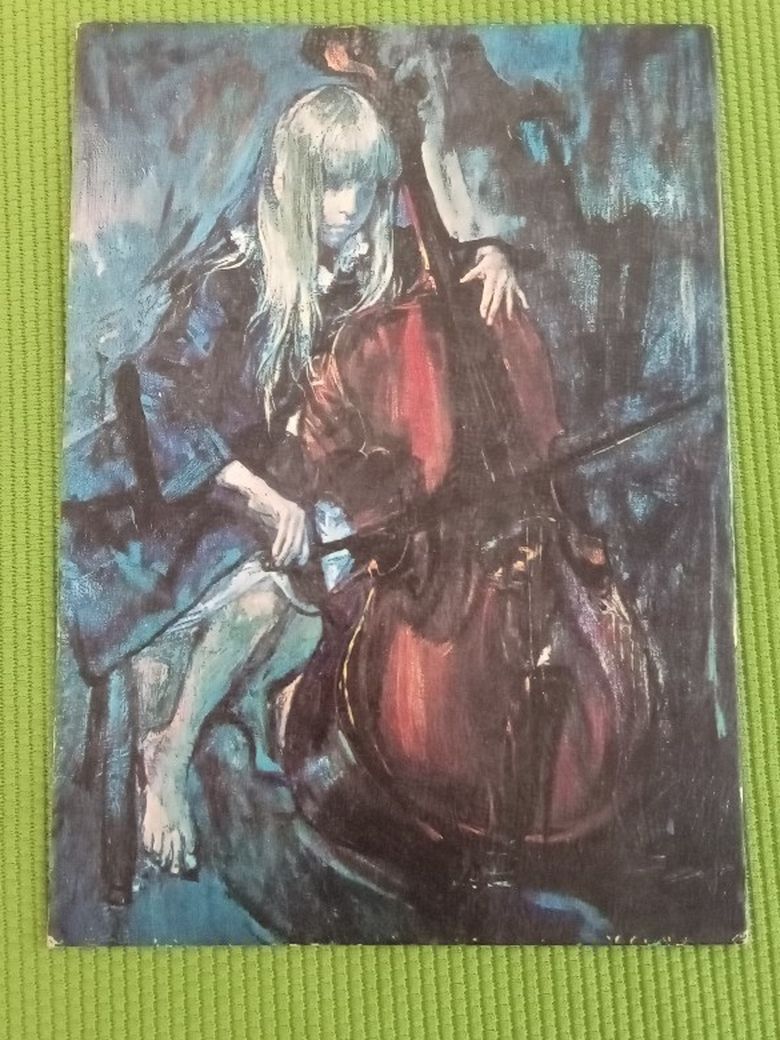 Old MARTHA MOORE - BAREFOOT PRODIGY (1963) Precious Miniatures Print (7 by 5 inches)