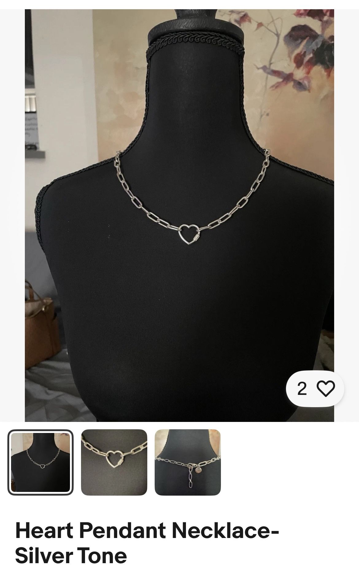 Heart Pendant Necklace 