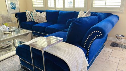 Blue - sectional $600 Or Best offer