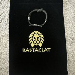 Rastaclat Bracelet Knotted Silver/black