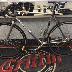 Silver Pure Cycles Fix Drop-Bar Road Bike 