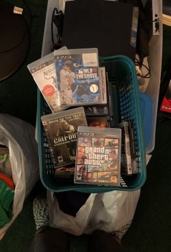 PS3 games and movie basket