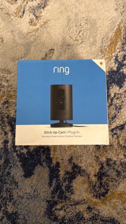 Ring Stick Up Cam Indoor Outdoor 1080p Wi-Fi Plug-In Security Camera