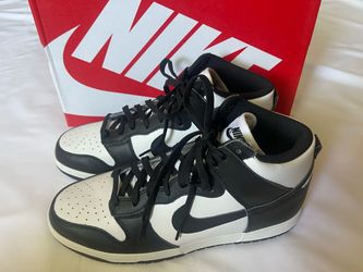 Nike Dunk Hi Retro Sneakers Shoes Lace Up High Top Black White 11 Panda Footwear
