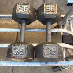35 Lbs Dumbbell Weights 