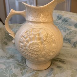 USA Pottery Turkey Pitcher - vintage