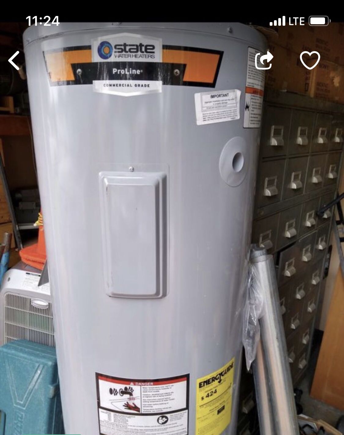 WATER HEATER STATE PRO-LINE 50 GALLON ....ELECTRIC...... Manufactured 2019 AMAZING DEAL !