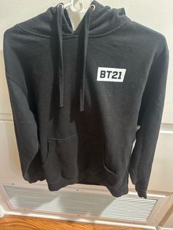 BT21 x Anti Social Social Club Black Pullover Hoodie