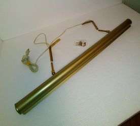 New 32" Hang O Lite Brass 4 Bulb Dimmable Picture Light