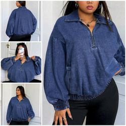 Long Sleeve Denim Top