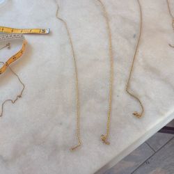 (GOLD PLATED)20 inch 4 mm rope chain ( Each Sold Separately)