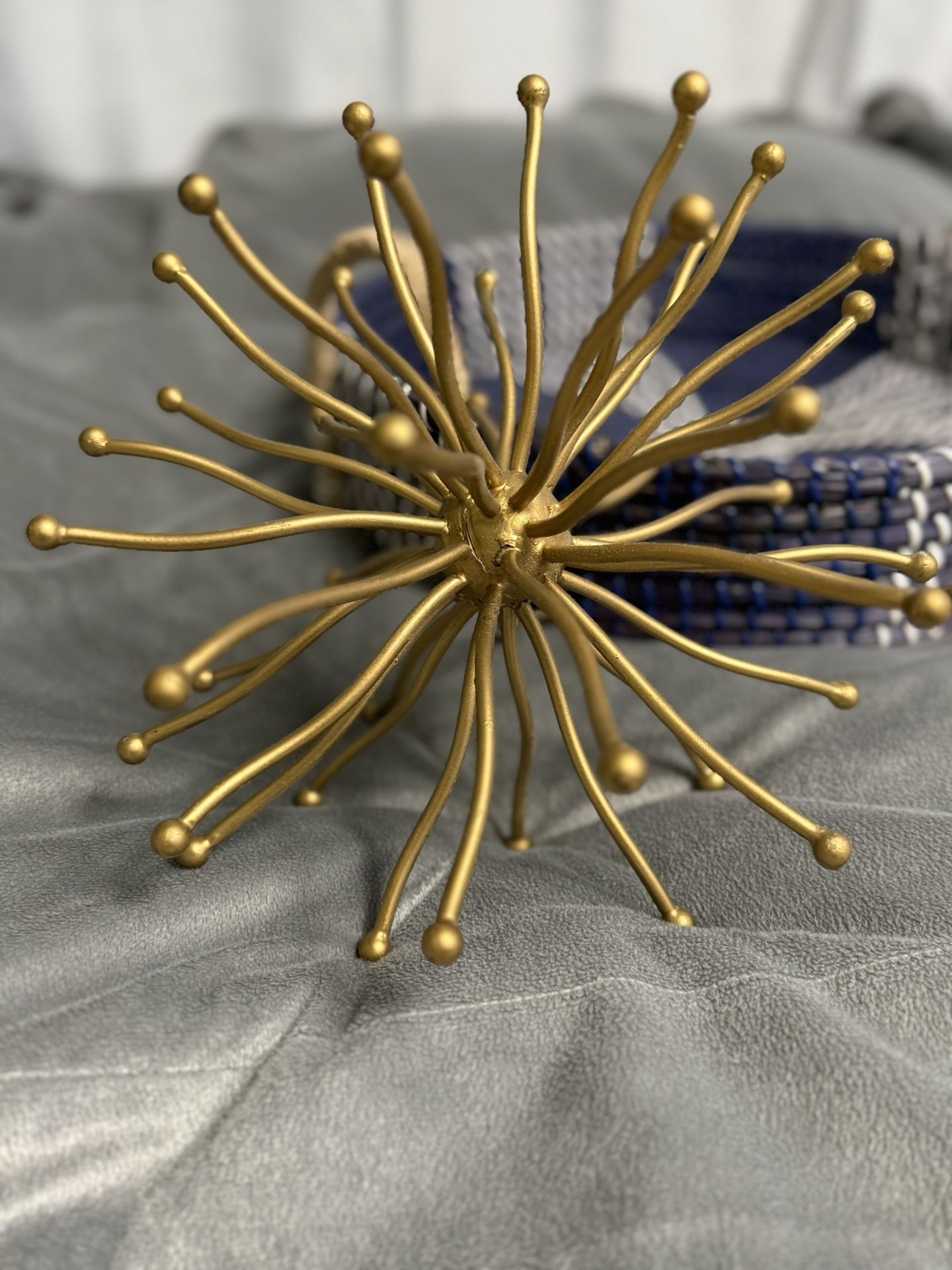 Metal Gold Sphere Decor