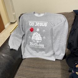 Size Medium Go Jesus It’s Your Birthday Sweater.