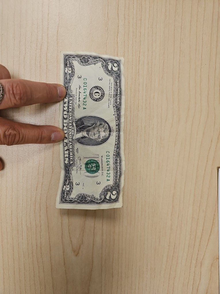 Two Dollar Bil From 1776