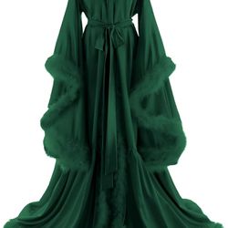 Old Hollywood Robe Green 