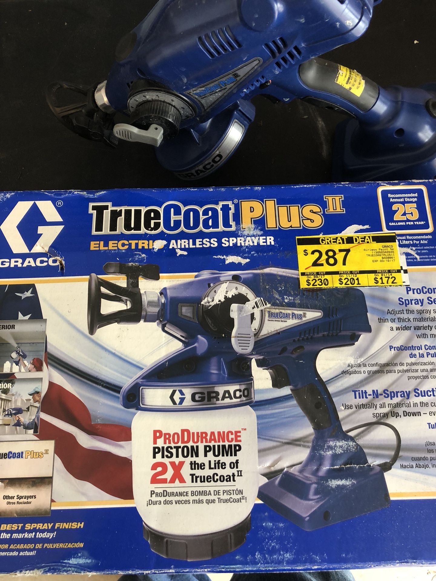 Graco TrueCoat Plus II Electric Handheld Airless Paint Sprayer