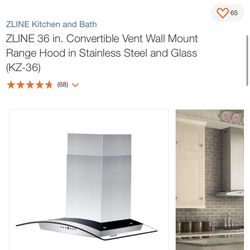 New Zline 36” Vent Wall Mount Range Hood 