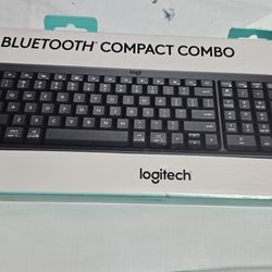 Logitech BLUETOOTH Black Compact Combo Wireless Keyboard & Mouse (contact info removed)07 NEW