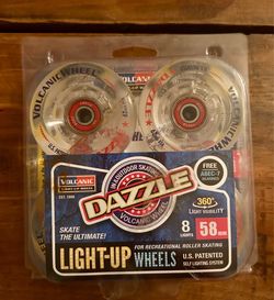 Dazzle light up wheels 62 mm set of 4