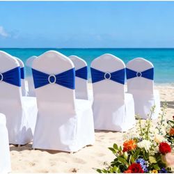 Royal Blue Chair Sashes 50 Pack #998