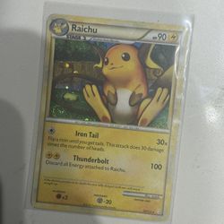 Raichu 10/123 Holo Error With Swirl!!