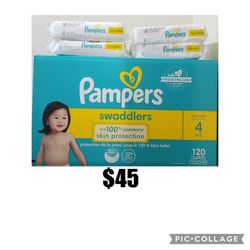 Pampers Size 4 And 4 Wipes