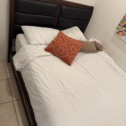 Queen Bed Frame Only- Mat Not Included