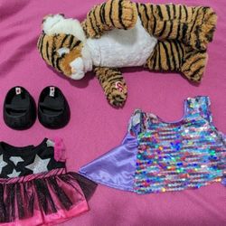 Build a Bear Tiger with accessories from Disney Animal Kingdom