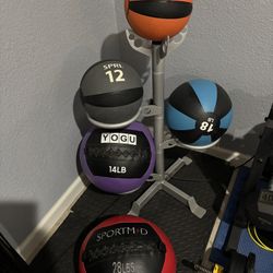 Bench Press Bumper Plates And Medicine Balls For Sale