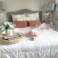 Queen Headboard And Bed frame 