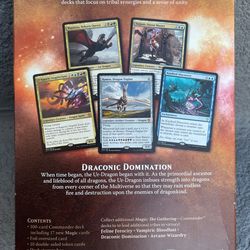 2017 Magic the Gathering “Draconic Domination” Commander Deck. New